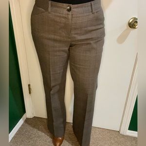 Quality brown plaid pants